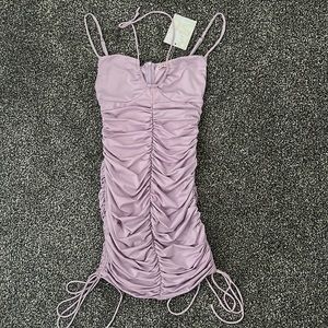 Purple mini dress